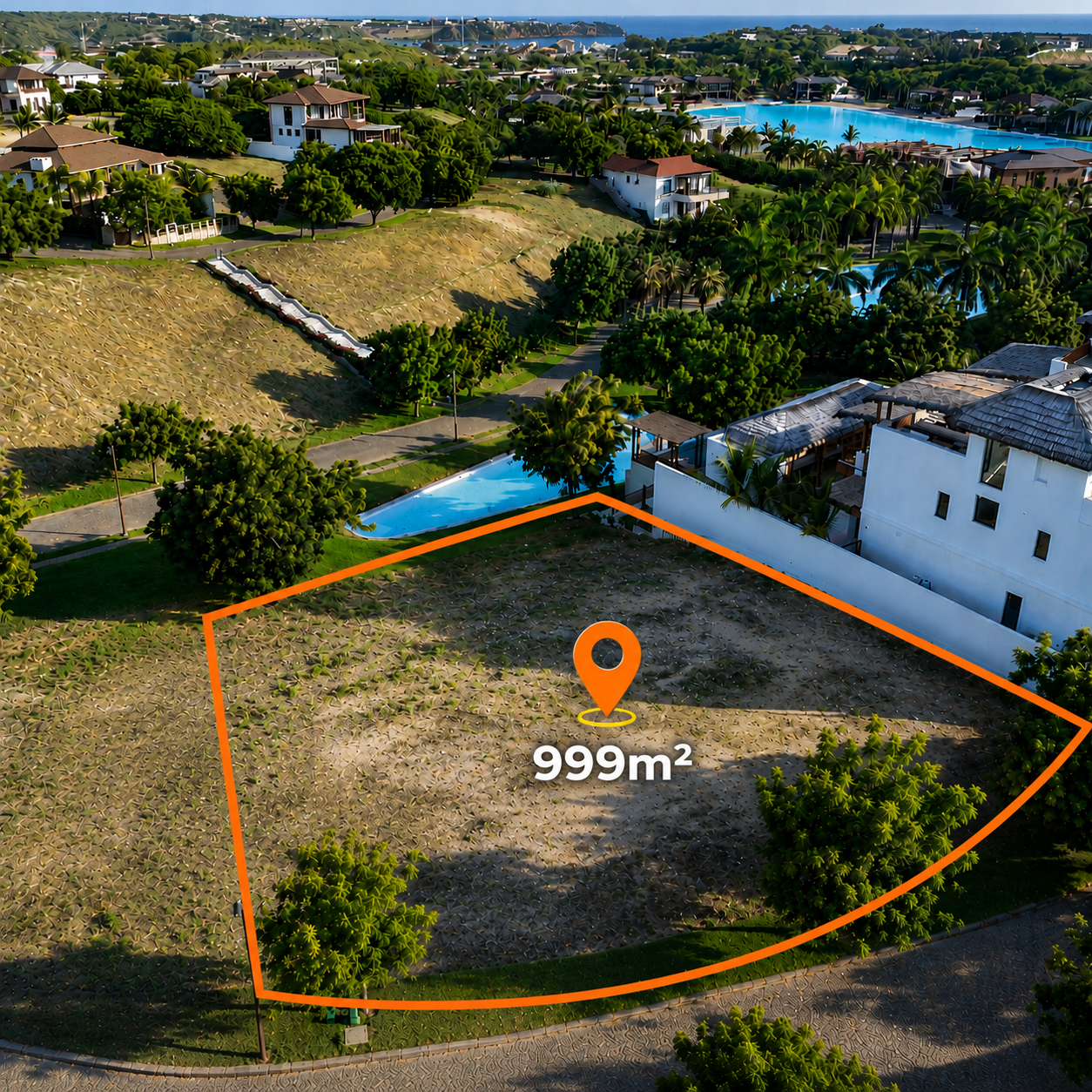Terreno en Urbanización de Lujo en Casa del Sol – Ayangue | Vista al Mar y 999 m² por $205.000